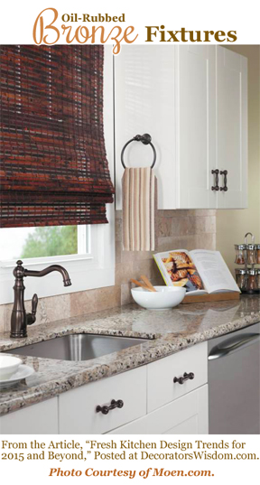  Oil-Rubbed Bronze Kitchen Fixtures are Trendy in 2015.