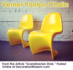 Scandinavian Style: Verner Panton Chairs