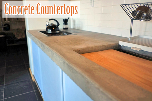 Concrete Kitchen Countertop. Photo courtesy of Nicolás Boullosa.