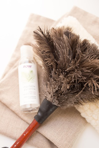 A Feather Duster Is a Fantastic Addition to Your Stash of DIY Organic Home Cleaning Supplies. Photo © Natalie Wise; Used With Permission.